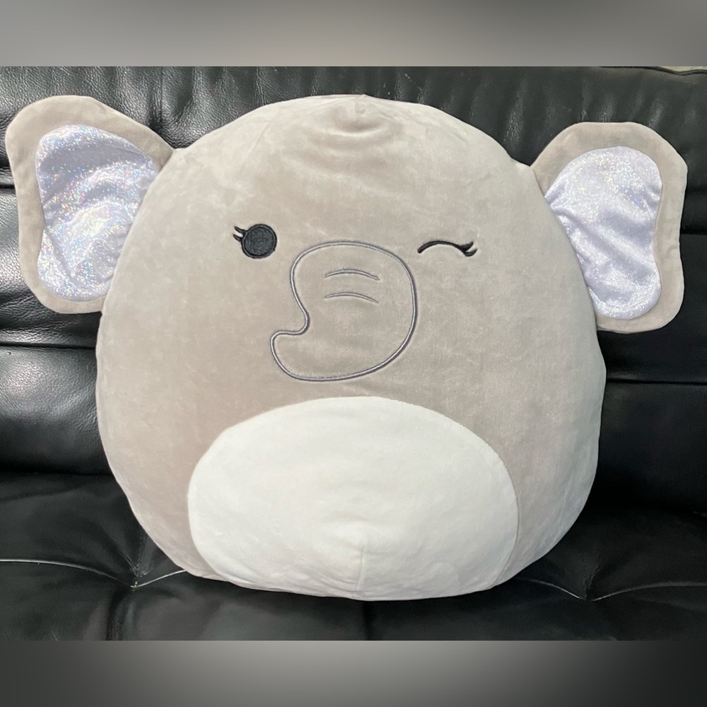 Squishmallows elephant plush official Kellytoy 12"